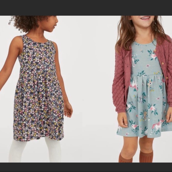 H&M Other - H&m girls floral jersey dresses lot